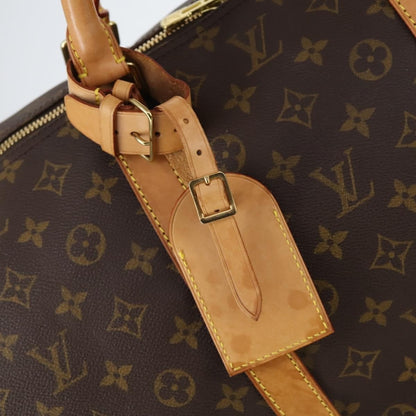 Louis Vuitton Keepall Bag Monogram Canvas, BROWN, CANVAS, Travel bag