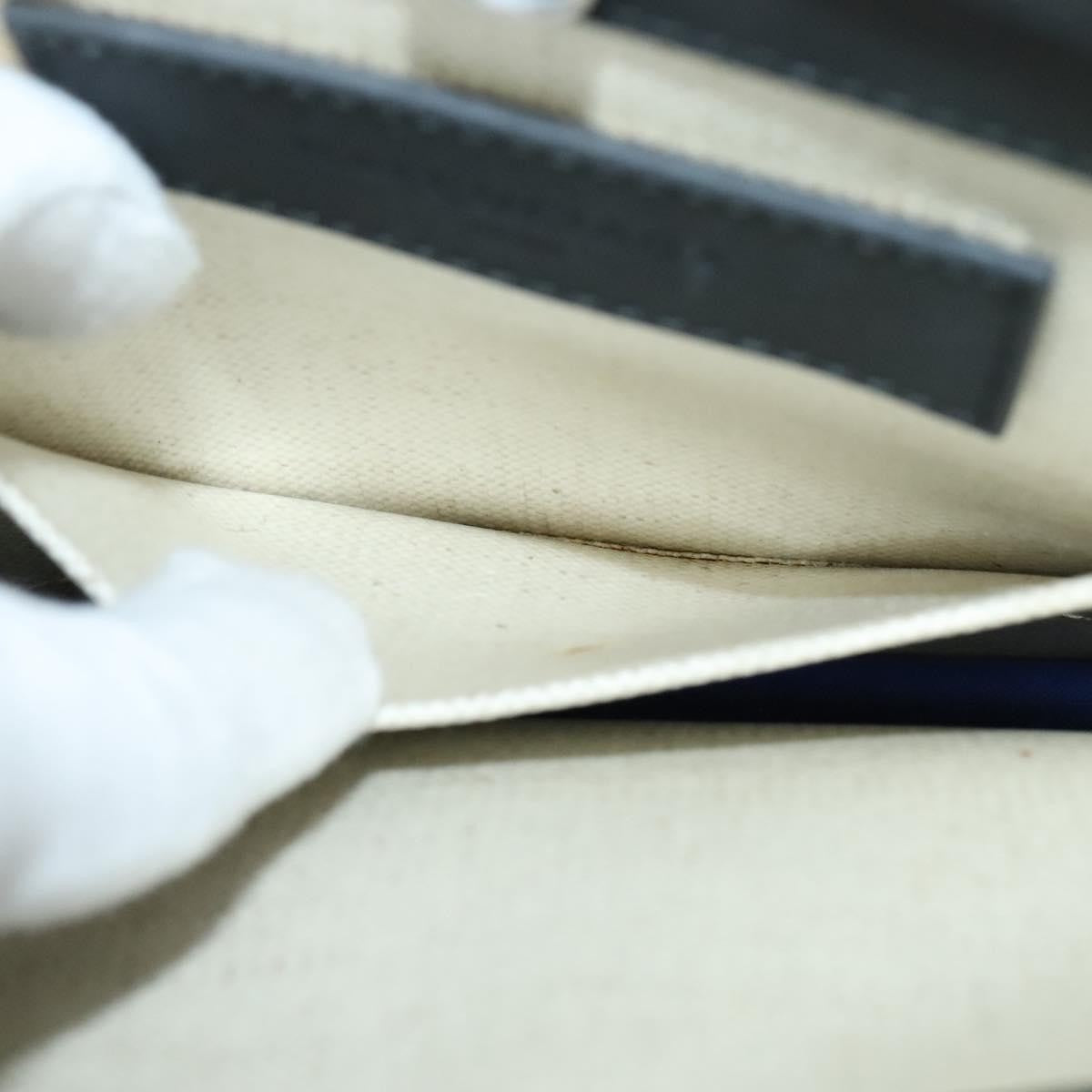 Balenciaga Navy Pochette Canvas and Leather, BEIGE, CANVAS, Shoulder bag