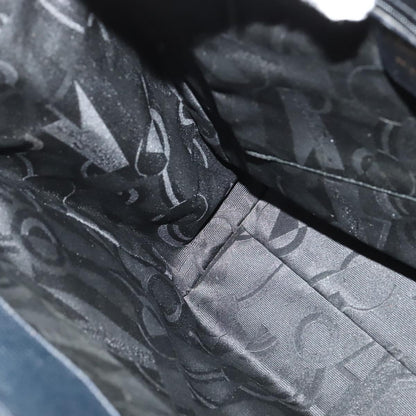 Salvatore Ferragamo Vintage Vara Bow Tote Lizard Embossed Leather, NAVY, LEATHER, Tote bag