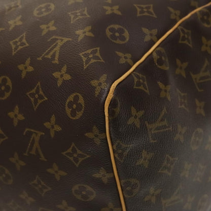 Louis Vuitton Keepall Bag Monogram Canvas, BROWN, CANVAS, Travel bag
