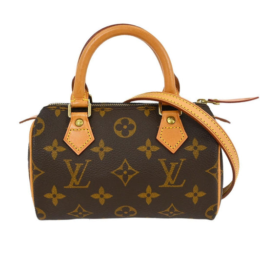 Louis Vuitton Speedy Mini HL Handbag Monogram Canvas, BROWN, CANVAS, Handbag