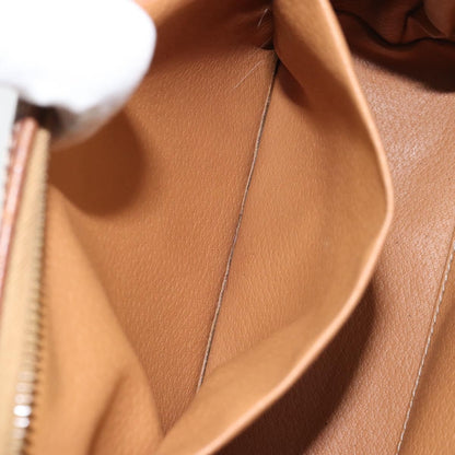 Celine Macadam Pochette Canvas and Leather, BROWN, CANVAS, Clutche & pouche