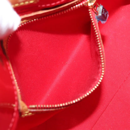 Louis Vuitton Reade Handbag Monogram Vernis, RED, PATENT_LEATHER, Handbag