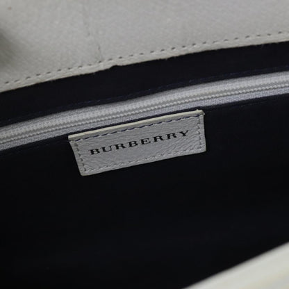 Burberry Vintage Handbag Canvas, WHITE, CANVAS, Handbag