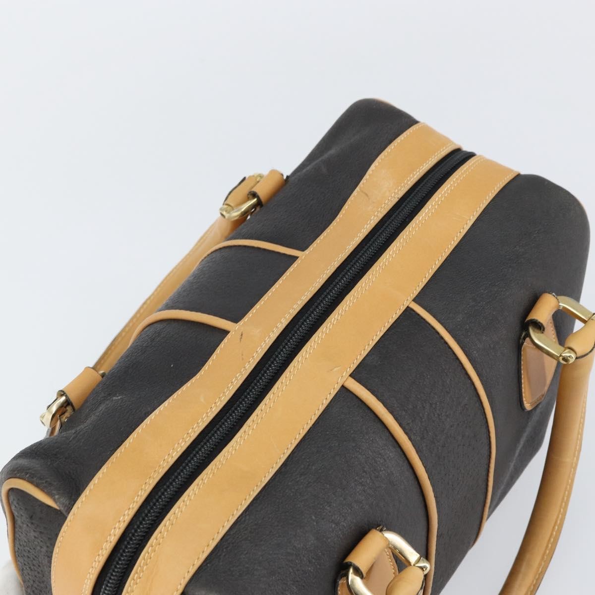 Gucci Vintage Boston Bag Leather, BLACK, LEATHER, Travel bag