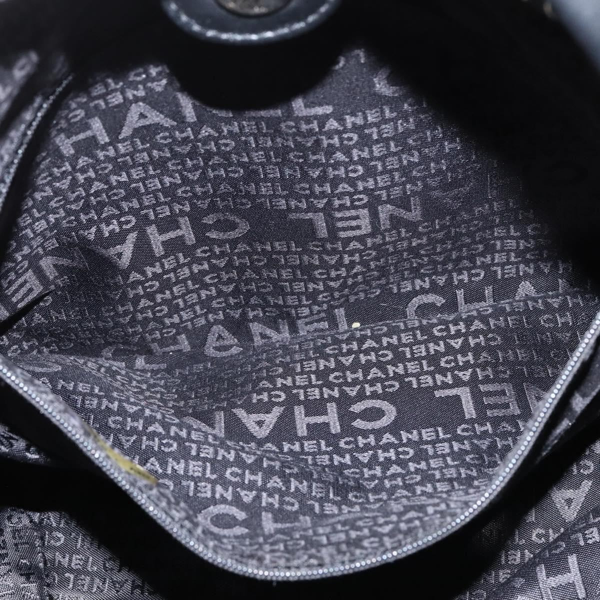 Chanel Camellia shoulderbag Canvas, BLACK, CANVAS, Shoulder bag