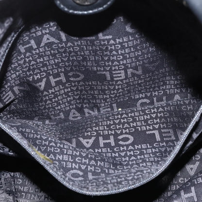 Chanel Camellia shoulderbag Canvas, BLACK, CANVAS, Shoulder bag