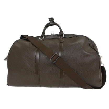 Louis Vuitton Kendall Handbag Taiga Leather, BROWN, LEATHER, Travel bag