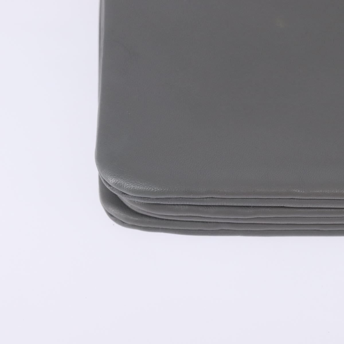 Celine Trio Crossbody Bag Leather, GRAY, LEATHER, Crossbody bag