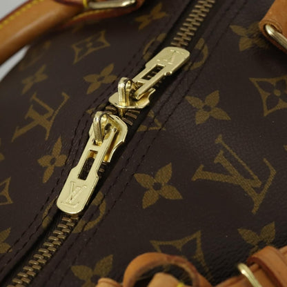Louis Vuitton Keepall Bandouliere Bag Monogram Canvas, BROWN, CANVAS, Travel bag