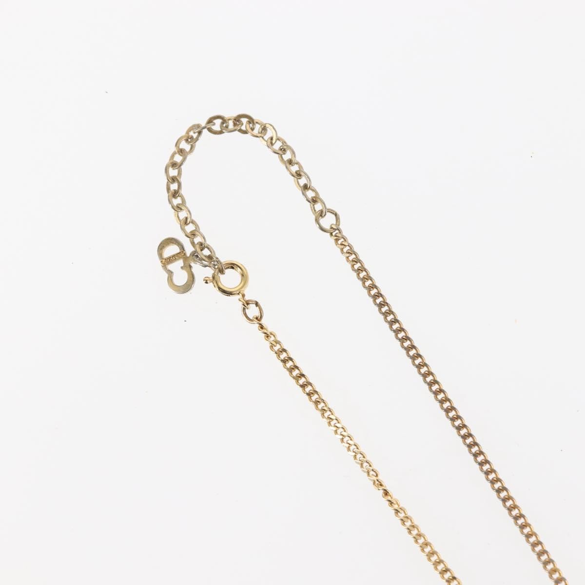 Christian Dior CD Pendant Necklace Metal, GOLD, METAL, Necklace