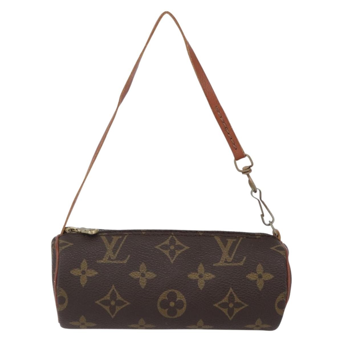 Louis Vuitton Papillon Pochette Monogram Canvas, BROWN, CANVAS, Clutche & pouche