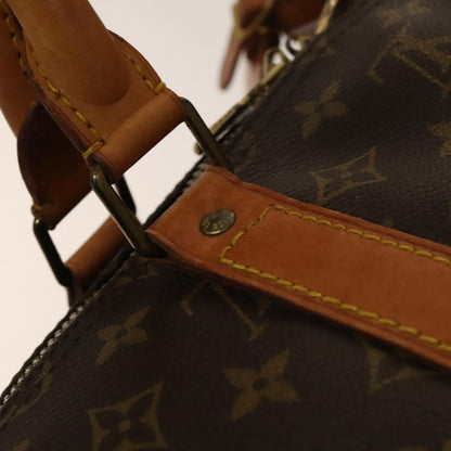 Louis Vuitton Keepall Bag Monogram Canvas, BROWN, CANVAS, Travel bag