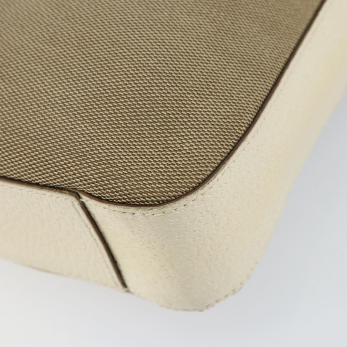 Gucci Vintage Shoulder Bag Canvas, BEIGE, CANVAS, Shoulder bag