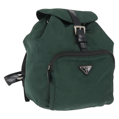 Prada Front Pocket Backpack Tessuto, GREEN, NYLON, Backpack