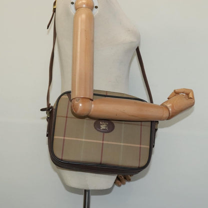Burberry Nova check Shoulder bag Canvas, BEIGE, CANVAS, Shoulder bag