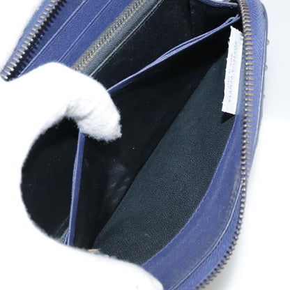 Bottega Veneta Intrecciato Long Zip  Wallet Leather, BLACK, LEATHER, Wallets