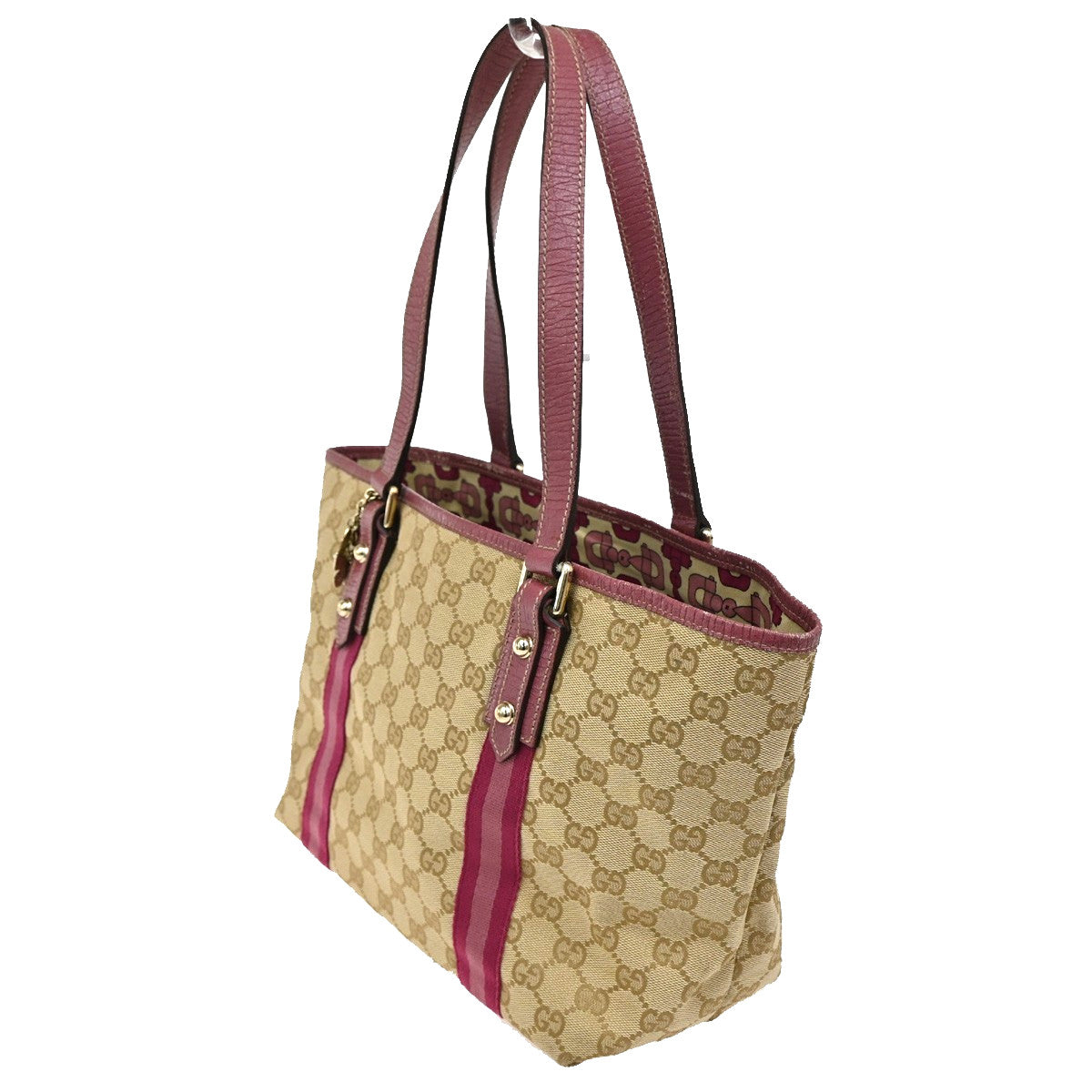 Gucci Jolicoeur Tote GG Canvas, BEIGE, CANVAS, Tote bag