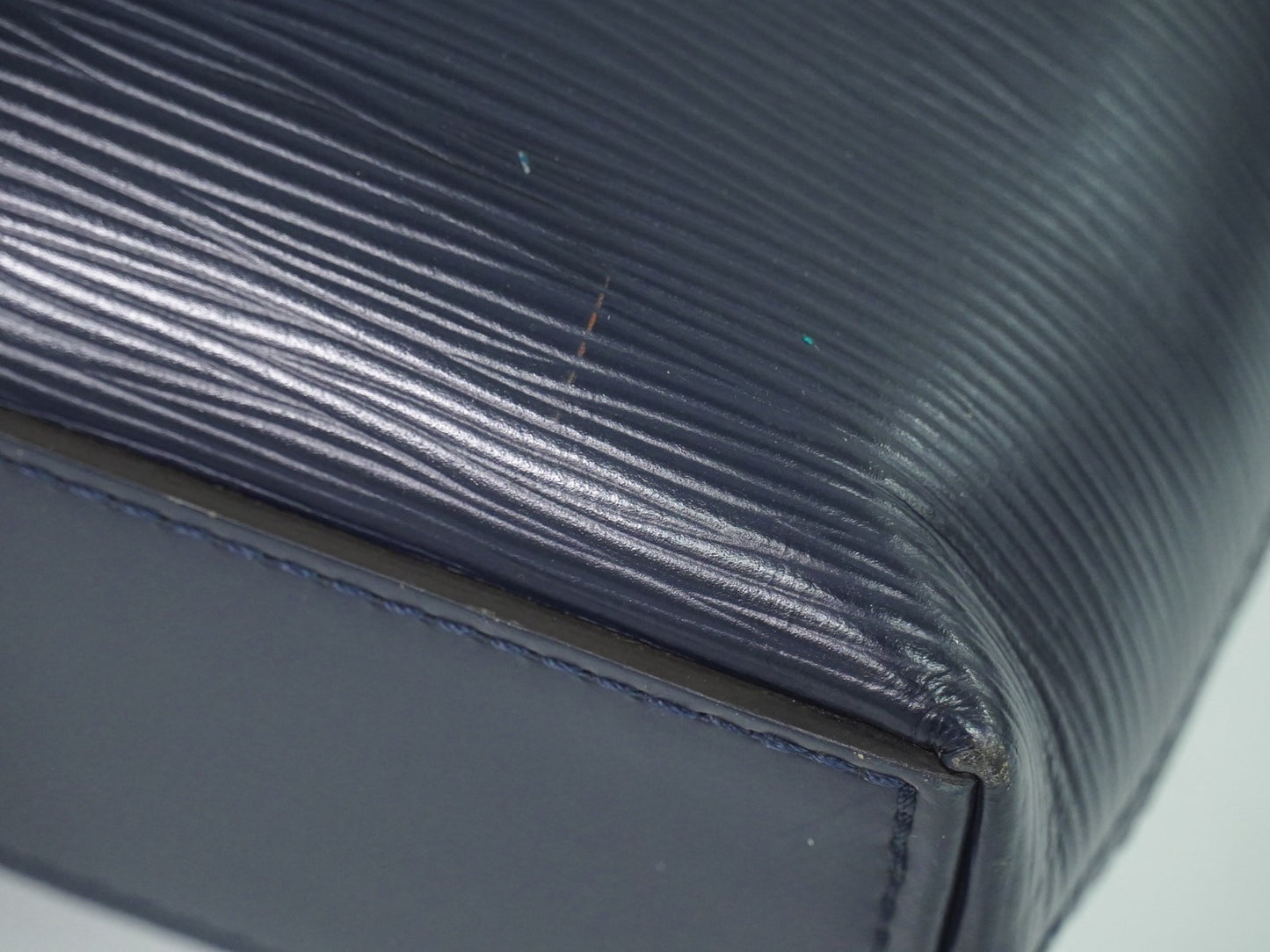 Louis Vuitton Brooks Briefcase Epi Leather, NAVY, LEATHER, Briefcase