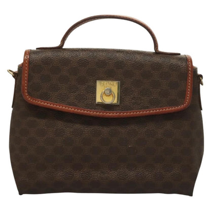 Celine Triomphe vintage handbag Macadam canvas, BROWN, CANVAS, Handbag