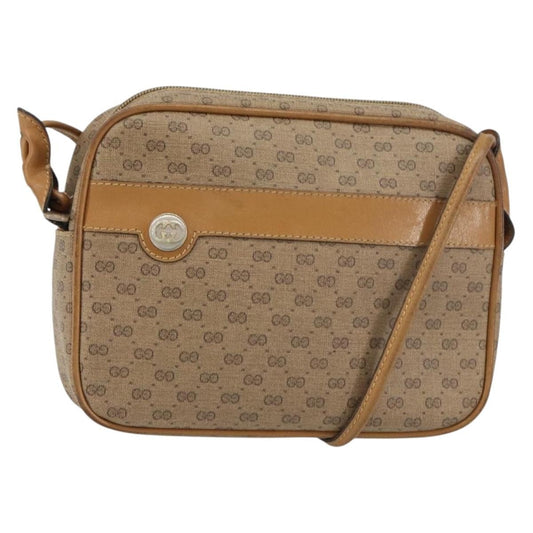Gucci Micro GG supreme shoulder bag GG canvas, BEIGE, PVC, Shoulder bag
