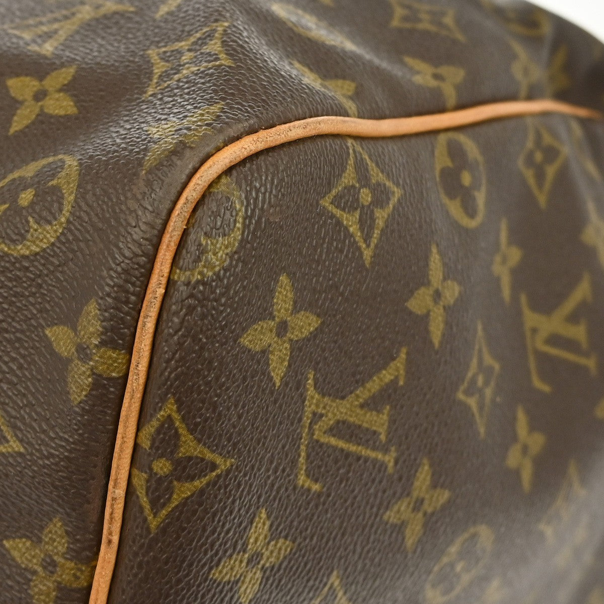 Louis Vuitton Keepall Bag Monogram Canvas, BROWN, CANVAS, Travel bag