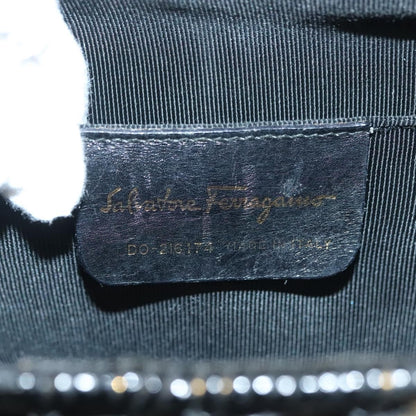 Salvatore Ferragamo Gancini mini handbag Wood, BLACK, WOOD, Handbag