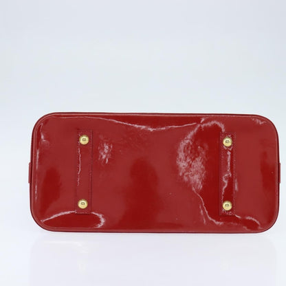 Louis Vuitton Alma Handbag Monogram Vernis, RED, PATENT_LEATHER, Handbag