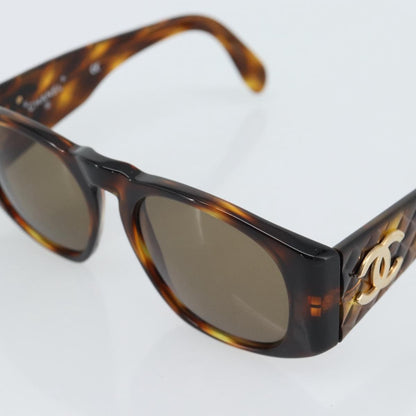 Chanel CC Logo Matelasse Sunglasses Eye Wear Plastic, Brown, Plastic, Sunglasses