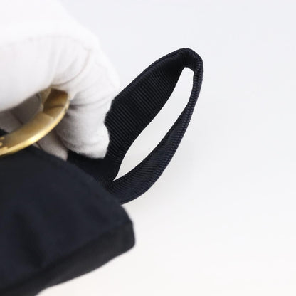 Celine Circle Logo Pouch Nylon, NAVY, NYLON, Clutche & pouche