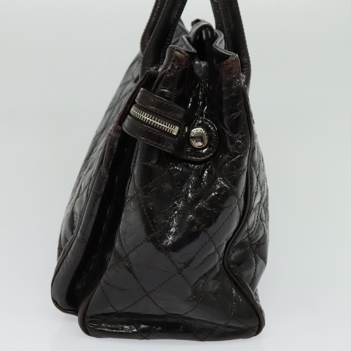 Chanel Executive tote Patent leather, BROWN, PATENT_LEATHER, Tote bag