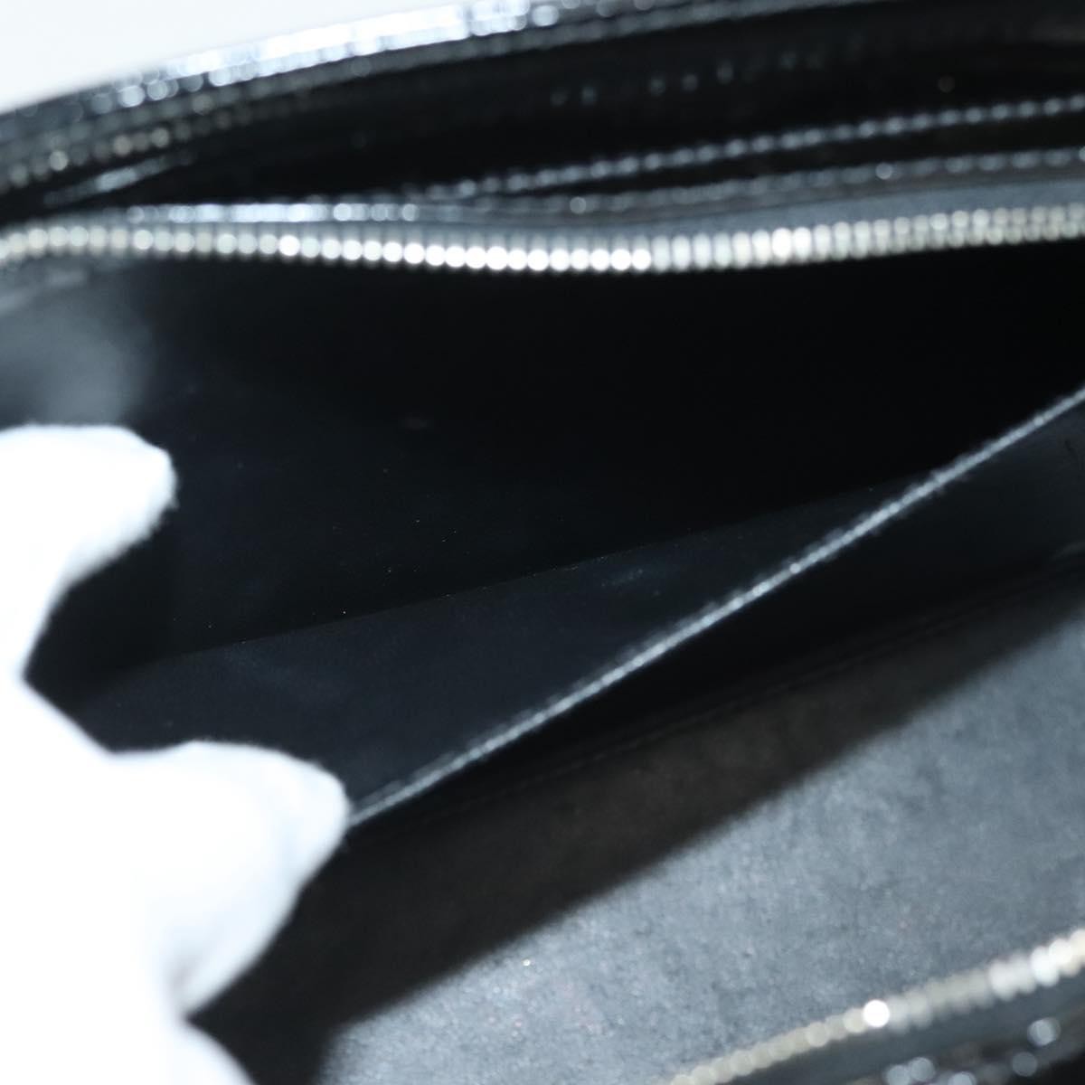 Chanel Vintage CC Lock Pocket Chain Tote Patent, BLACK, PATENT_LEATHER, Handbag