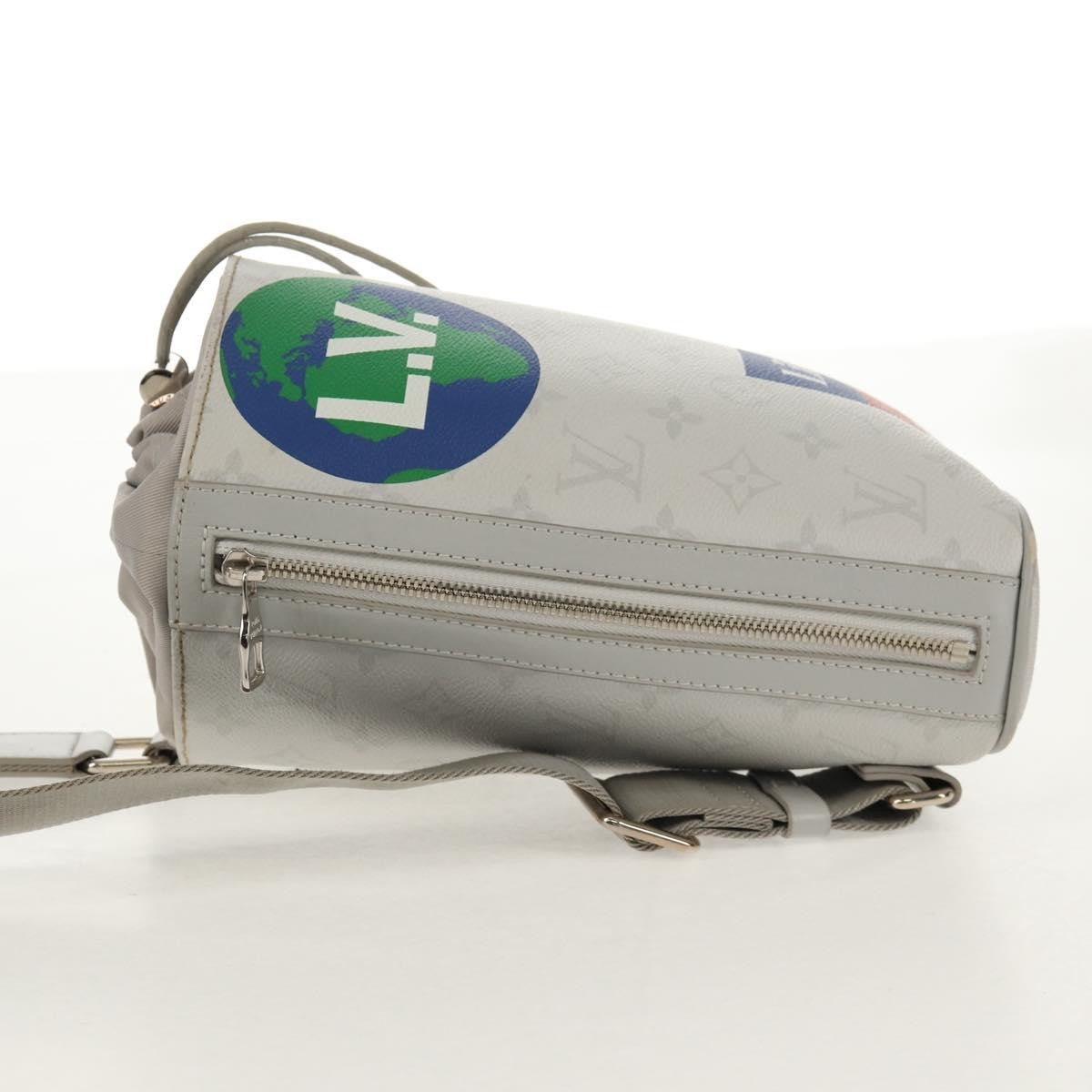 Louis Vuitton Chalk Sling Bag Limited Edition Logo Story Monogram Canvas, WHITE, CANVAS, Shoulder bag