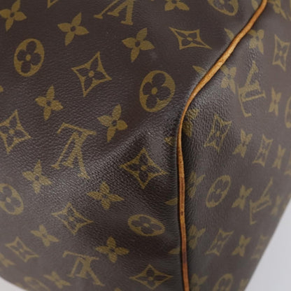 Louis Vuitton Keepall Bag Monogram Canvas, BROWN, CANVAS, Travel bag