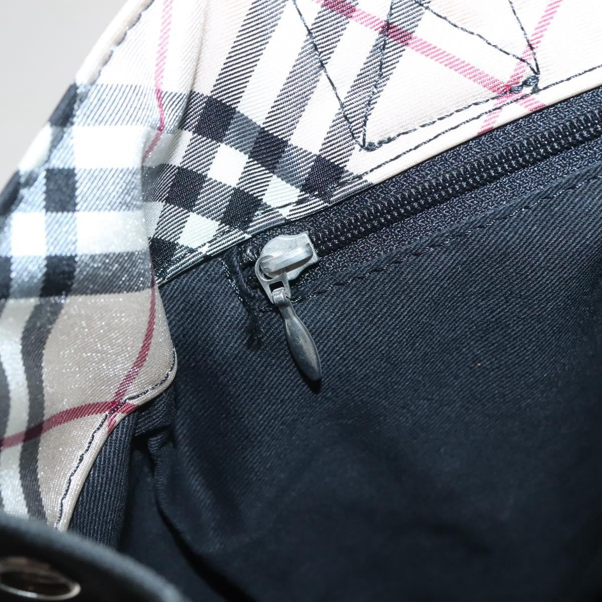 Burberry Nova Check Tote canvas check pattern, BLACK, CANVAS, Tote bag