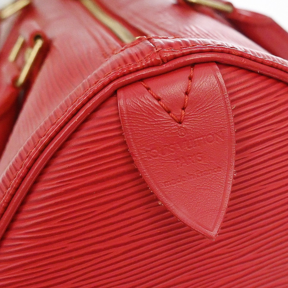 Louis Vuitton Speedy Handbag Epi Leather, Red, Leather, Handbag