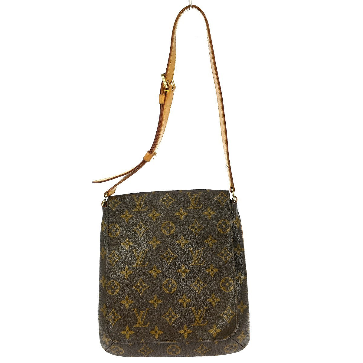 Louis Vuitton Musette Salsa Handbag Monogram Canvas, BROWN, CANVAS, Shoulder bag