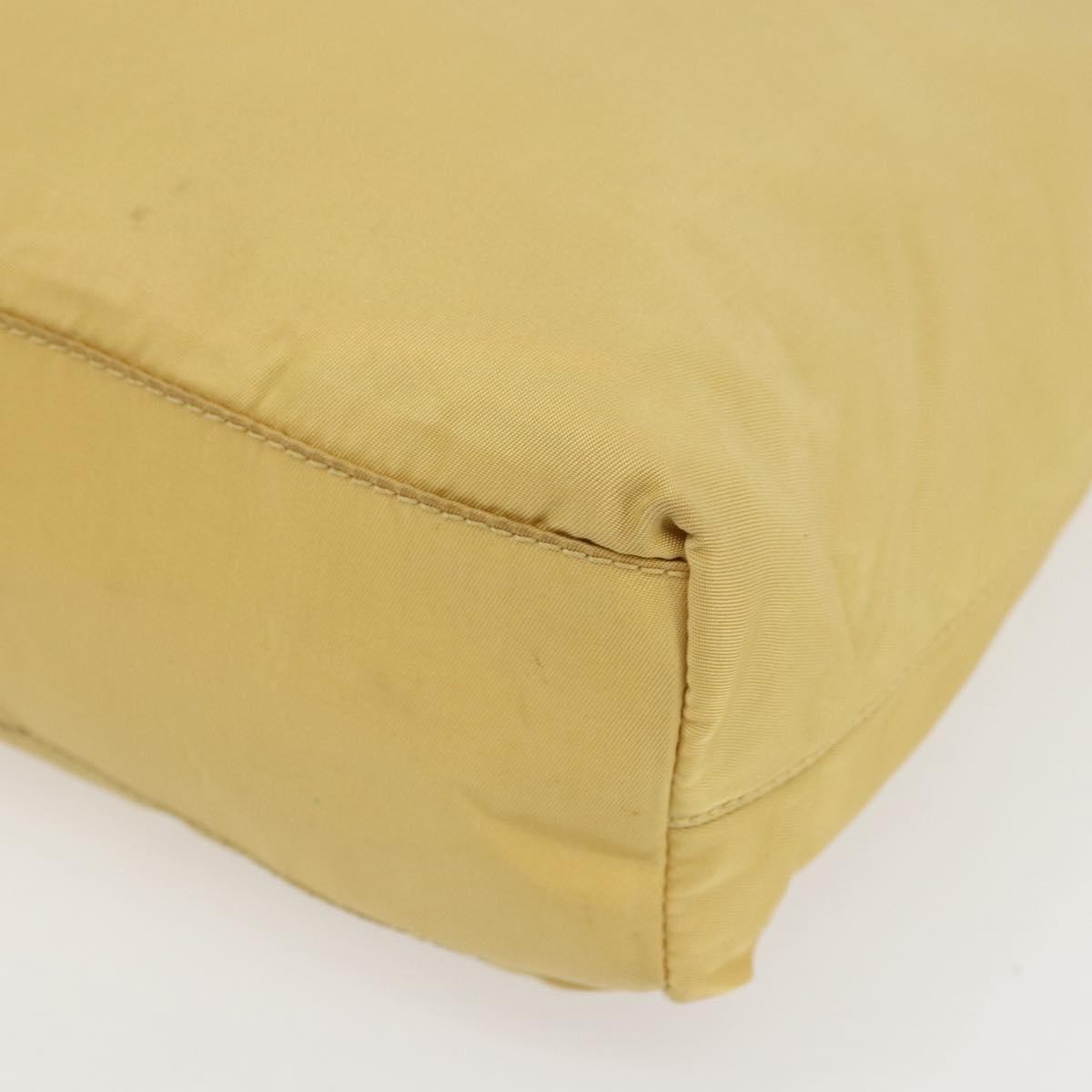 Prada Vintage Tote Tessuto, YELLOW, NYLON, Tote bag