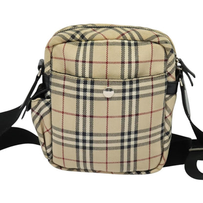 Burberry Nova Check Blue Label Canvas, BEIGE, CANVAS, Shoulder bag