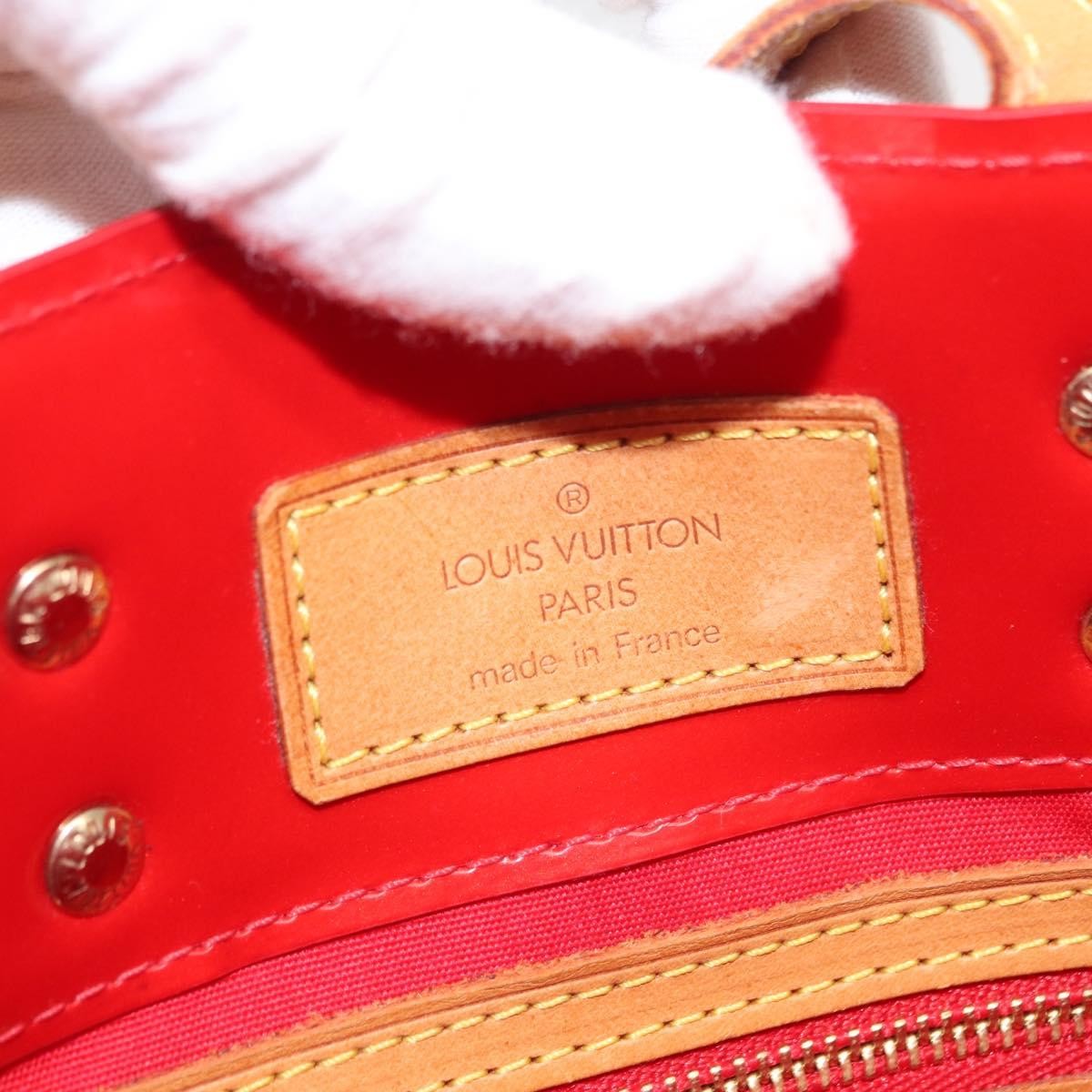 Louis Vuitton Reade Handbag Monogram Vernis, RED, PATENT_LEATHER, Handbag
