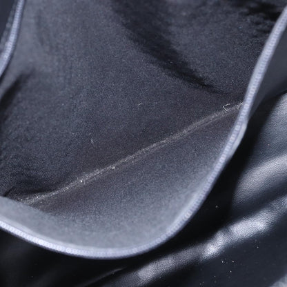 Bally Vintage Chain Shoulder Bag Quilted Leather, NAVY, LEATHER, Shoulder bag