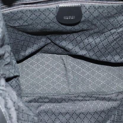 Gucci Vintage Bamboo Shoulder Bag Nylon, BLACK, NYLON, Shoulder bag