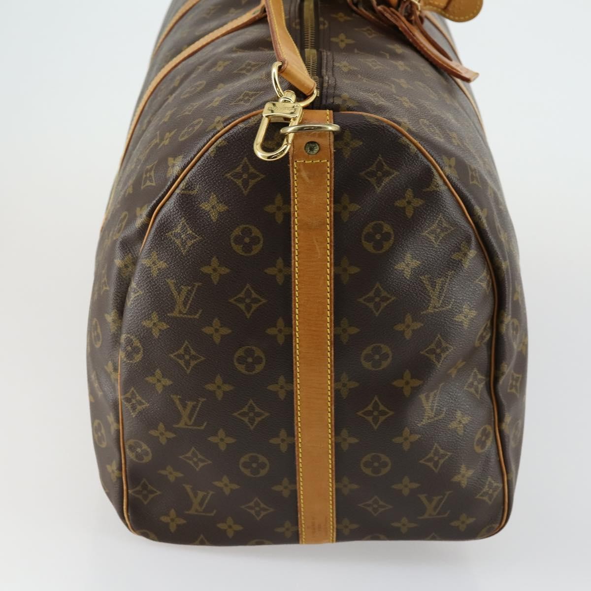 Louis Vuitton Keepall Bandouliere Bag Monogram Canvas, BROWN, CANVAS, Travel bag