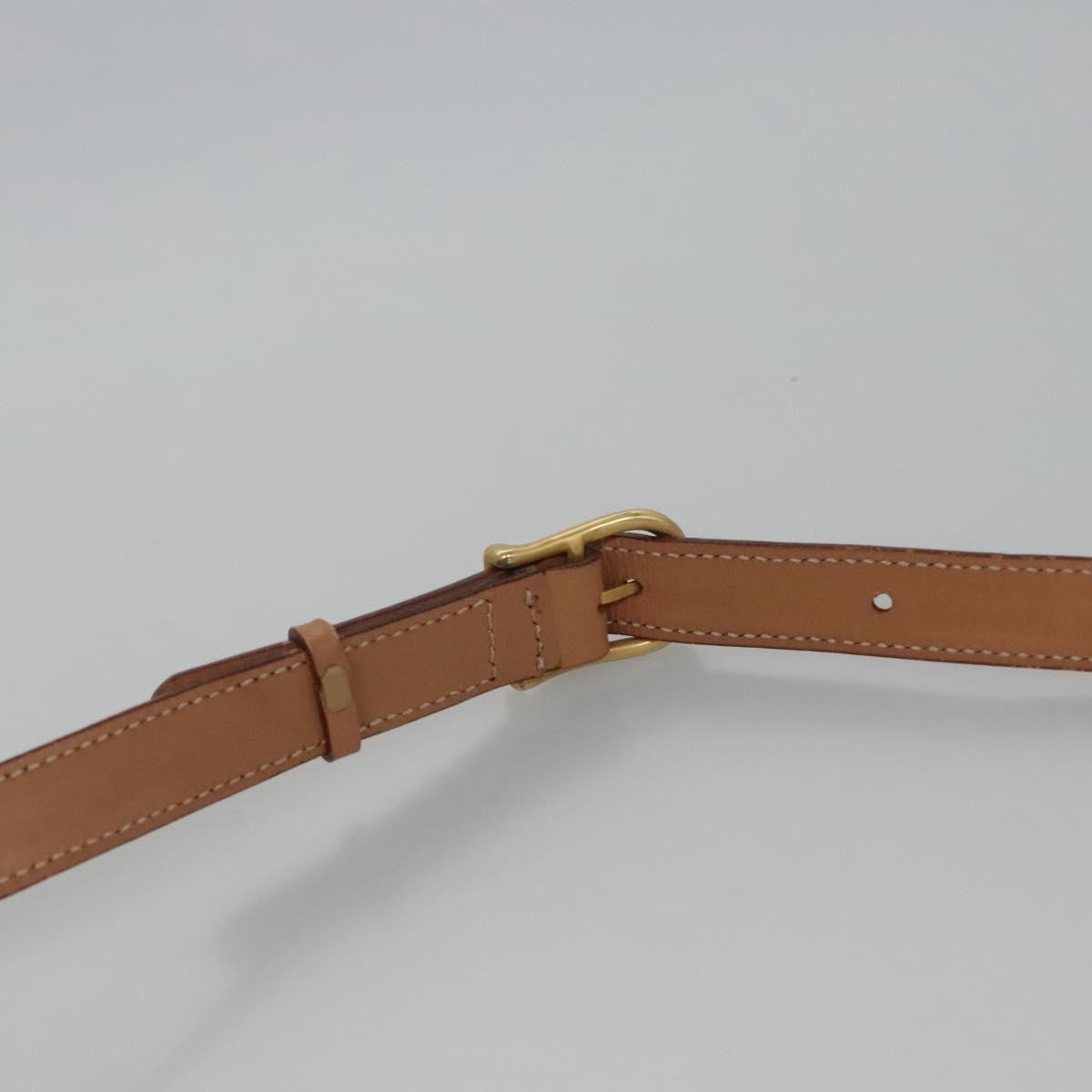 Celine Vintage Macadam Shoulder Bag Canvas and Leather, BEIGE, CANVAS, Shoulder bag