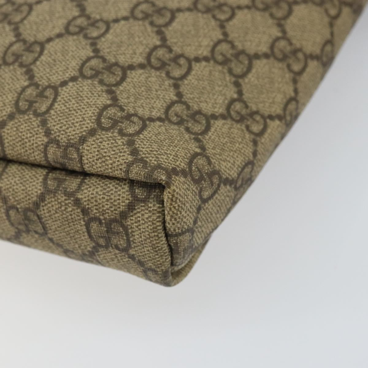 Gucci Flap Messenger GG Coated Canvas, BEIGE, PVC, Shoulder bag