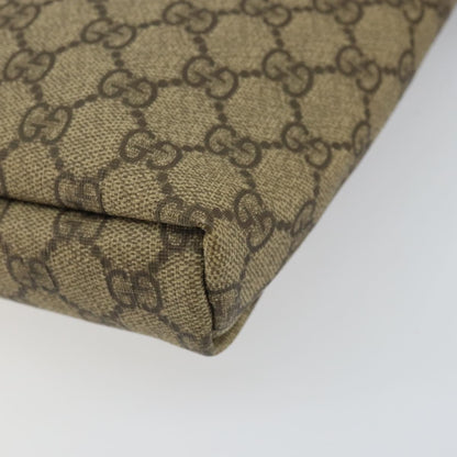 Gucci Flap Messenger GG Coated Canvas, BEIGE, PVC, Shoulder bag