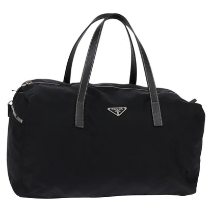 Prada Side Pocket Convertible Duffle Bag Tessuto, BLACK, NYLON, Travel bag