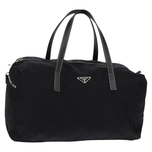 Prada Side Pocket Convertible Duffle Bag Tessuto, BLACK, NYLON, Travel bag