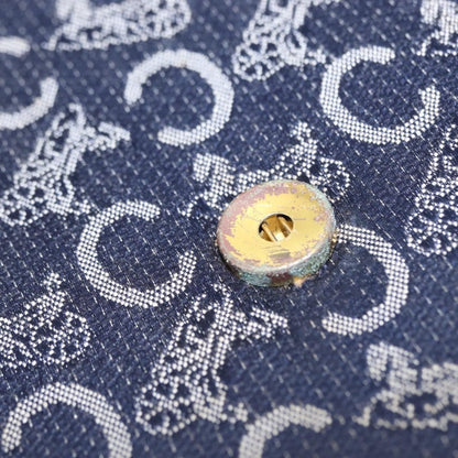 Celine C Sulky Shoulder bag Canvas, NAVY, CANVAS, Shoulder bag