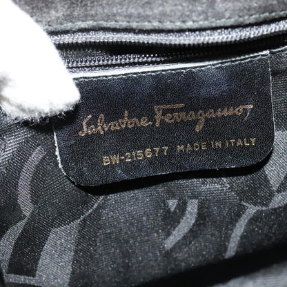 Salvatore Ferragamo Vintage Vara Bow Top Handle Bag Patent Leather, BLACK, PATENT_LEATHER, Handbag